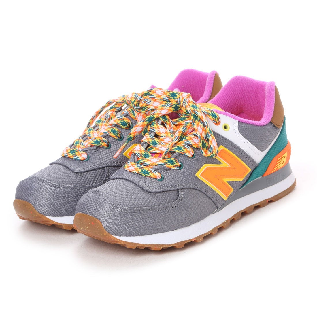 ニューバランス New Balance NB WL574 EXC （グレー/オレンジ） -靴