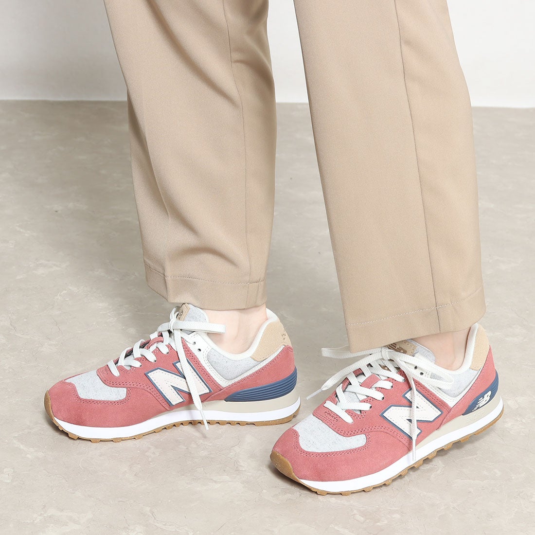 ニューバランス New Balance レディース スニーカー U574 (グレー) -靴