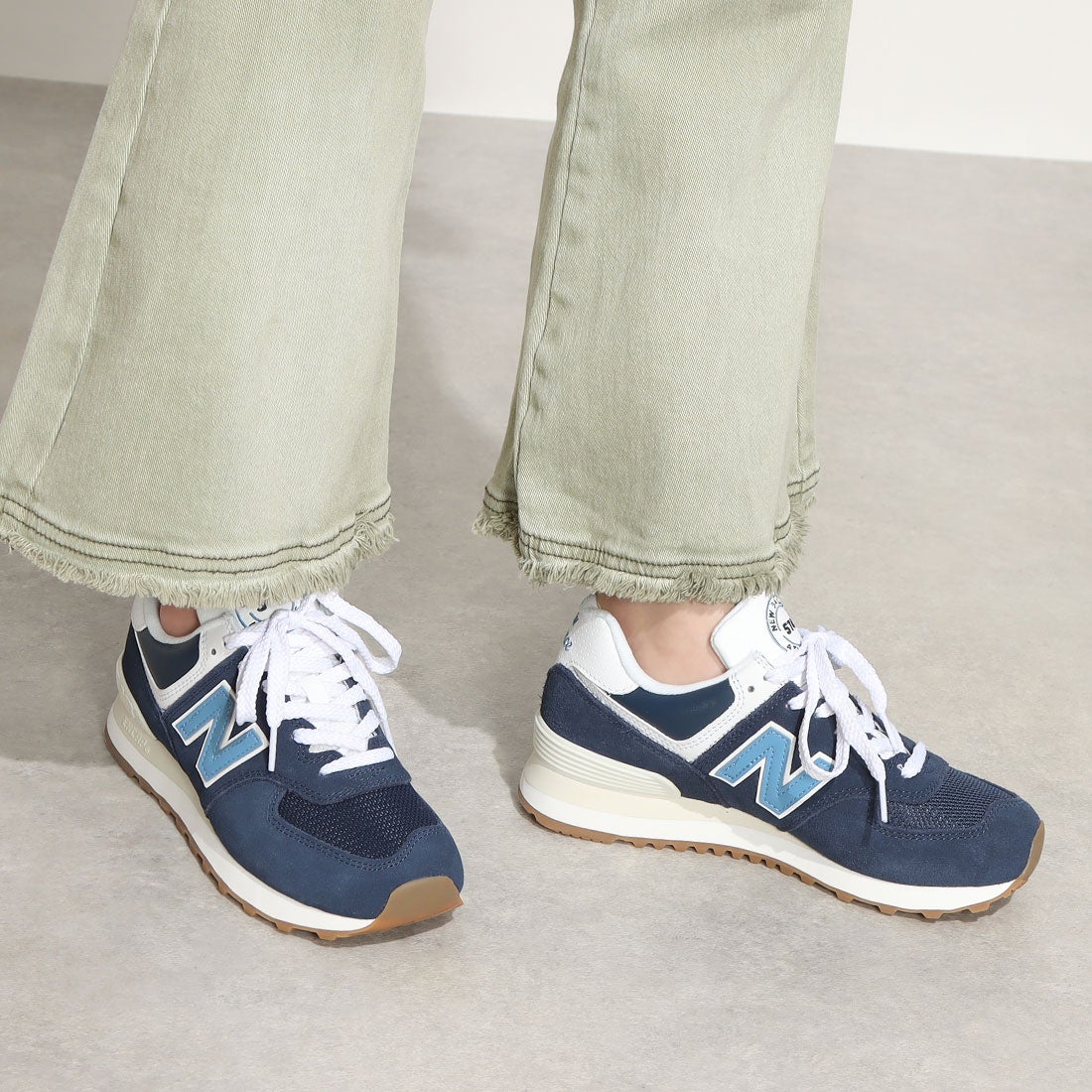 ニューバランス New Balance レディース スニーカー U574 (グレー) -靴