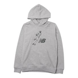 ★値下げ★BURTON ジュニア　グレー 幾何学模様 パーカー L 150サイズ ニューバランス New Balance ジュニア スウェットパーカー 大谷翔平