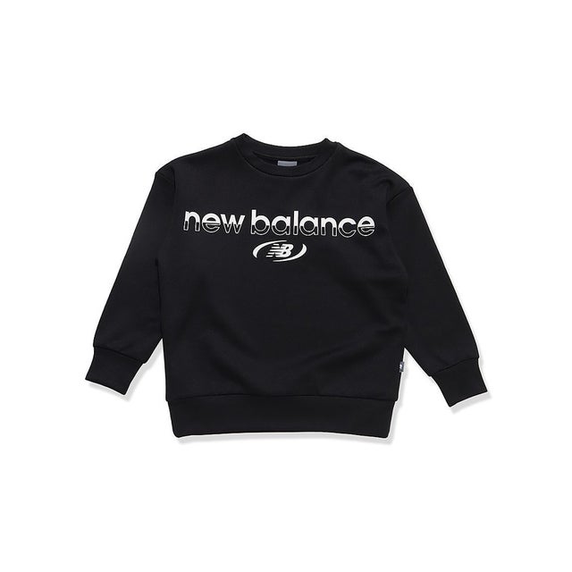 /キッズ/ダブルフェイスストレッチクルー(裏起毛) （BLACK）