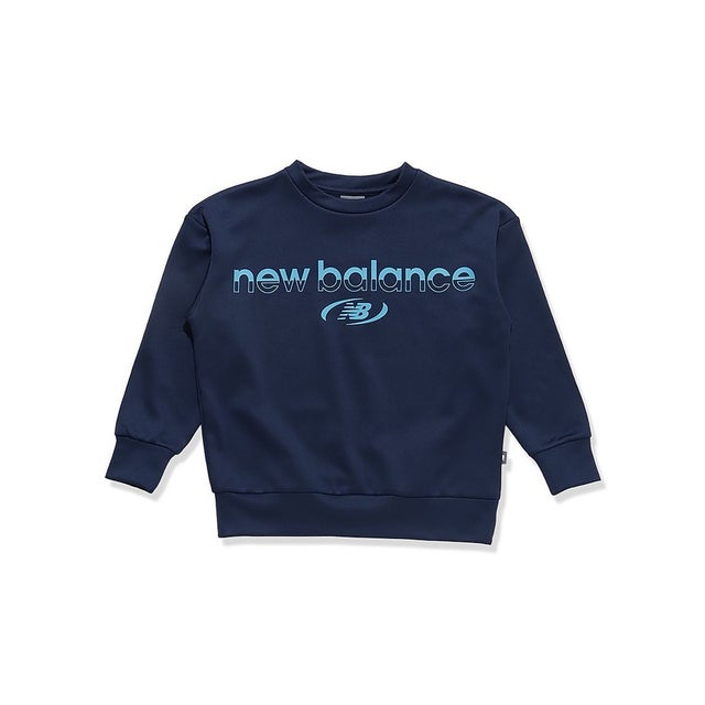 /キッズ/ダブルフェイスストレッチクルー(裏起毛) （NAVY）