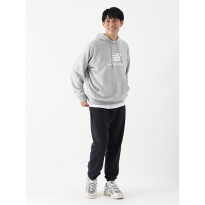 Sport Essentials Stacked Logo スウェットフーディ （BLACK）｜詳細画像