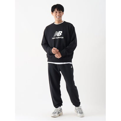 Sport Essentials Stacked Logo スウェットクルー （BLACK）｜詳細画像