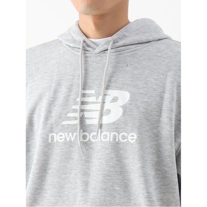 Sport Essentials Stacked Logo スウェットフーディ （GRAY）｜詳細画像