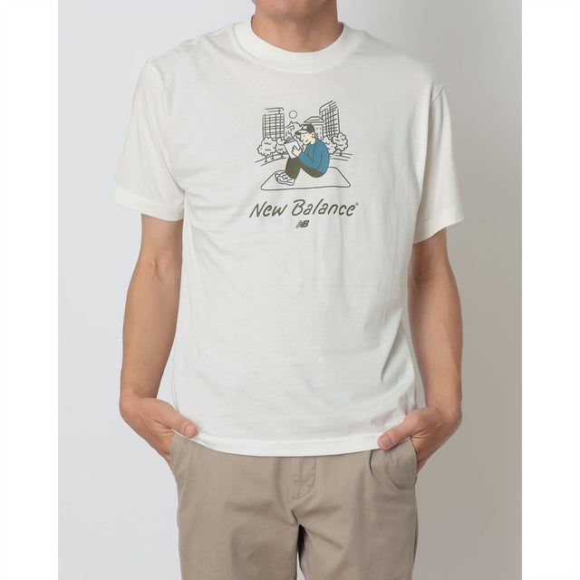 メンズ 半袖Tシャツ Reading In Park T_ Mens MT62K12O （シーソルト）
