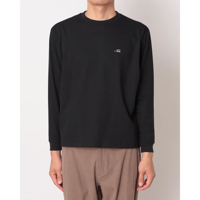 メンズ 長袖Tシャツ リラックスロングスリーブTシャツ_シューパッチ MT62W1C6 （ブラック）｜詳細画像