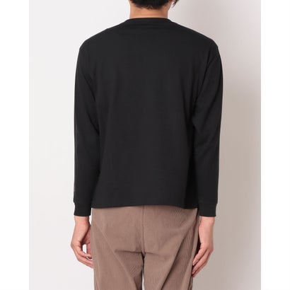 メンズ 長袖Tシャツ リラックスロングスリーブTシャツ_シューパッチ MT62W1C6 （ブラック）｜詳細画像