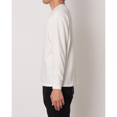 メンズ 長袖Tシャツ ワッフルロングスリーブTシャツ_シューパッチ MT62878J （シーソルト）｜詳細画像