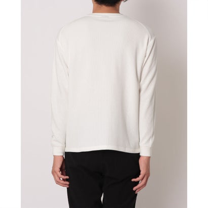 メンズ 長袖Tシャツ ワッフルロングスリーブTシャツ_シューパッチ MT62878J （シーソルト）｜詳細画像