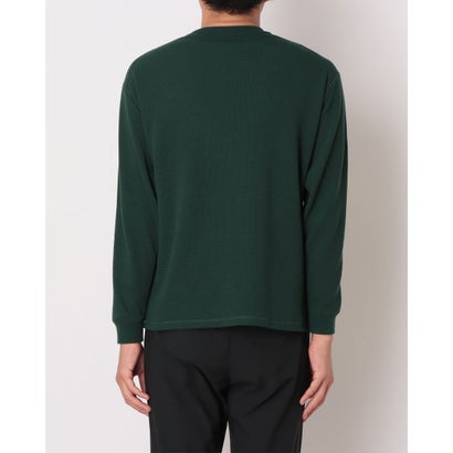 メンズ 長袖Tシャツ ワッフルロングスリーブTシャツ_シューパッチ MT62878J （ノルディックグリーン）｜詳細画像