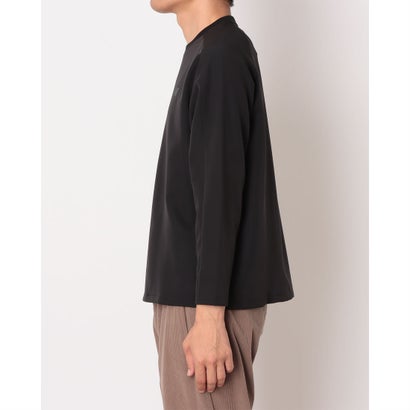 メンズ 長袖機能Tシャツ ウーブンロングスリーブTシャツ_ MT62N91G （BLACK）｜詳細画像