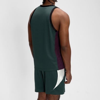 バスケットボールVネックメッシュジャージ（Basketball V-Neck Mesh Jersey） （GREEN）｜詳細画像