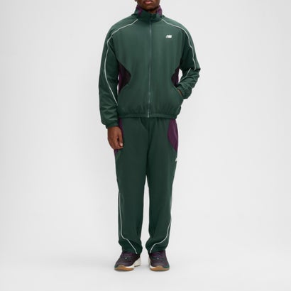 バスケットボールカラーブロックウーブンジャケット（Basketball Color Block Woven Jacket） （GREEN）｜詳細画像