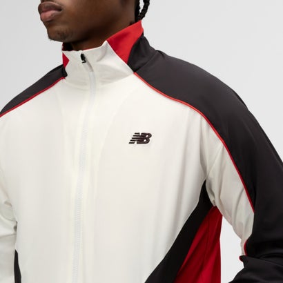 バスケットボールカラーブロックウーブンジャケット（Basketball Color Block Woven Jacket） （WHITE）｜詳細画像