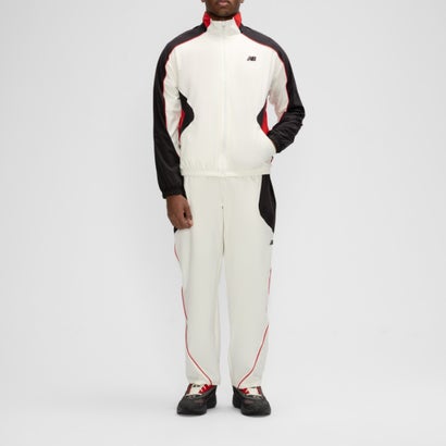 バスケットボールカラーブロックウーブンジャケット（Basketball Color Block Woven Jacket） （WHITE）｜詳細画像