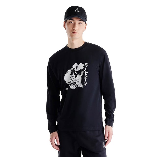 大谷翔平オールウェイズオングラフィックロングスリーブTシャツ（Shohei Ohtani Always On Graphic Long Sleeve T-Shirt） （CAVIAR）