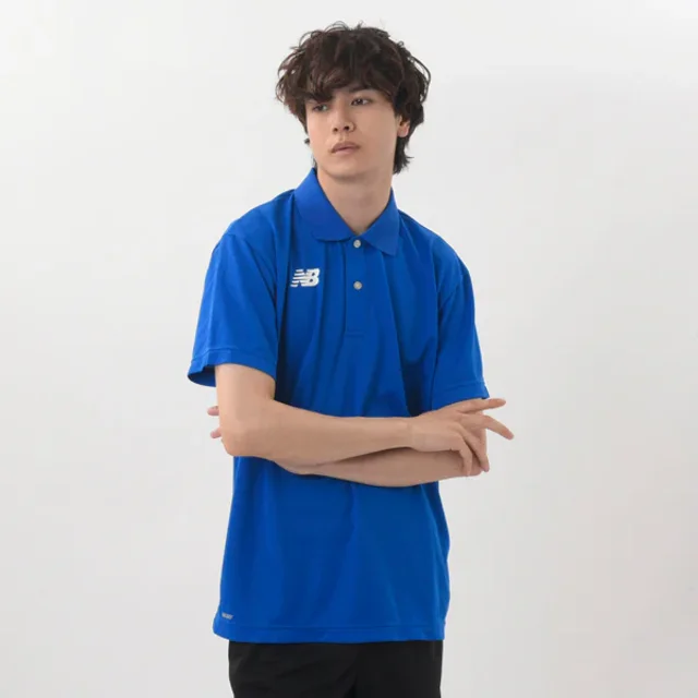 ウェア メンズ ポロシャツ JMTP1418 new balance （ブルー）