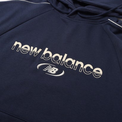 ニューバランス New Balance メンズ スウェットパーカー スウェットフーディ(裏毛)_Trackside  MT62W318 （NBネイビー）｜詳細画像