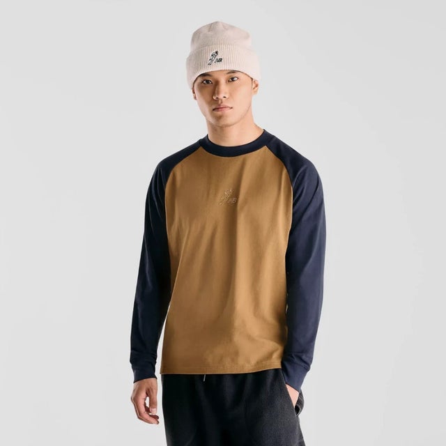 大谷翔平 シグネチャーラグランロングスリーブTシャツ（大谷翔平 Signature Raglan Long Sleeve T-Shirt） （Bark）