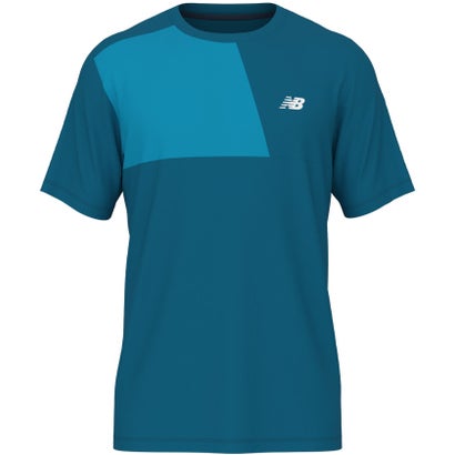 ニューバランス New Balance ニューバランス New Balance Sport Block ショートスリーブTシャツ メンズ 半袖 トップス 吸湿速乾 スタンダードフィット トレーニ （NOS ノースシー）｜詳細画像