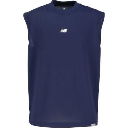 ニューバランス New Balance ニューバランス New Balance SLEEVELESS T-SHIRT MT61F3JS （TNV チームネイビー）｜詳細画像