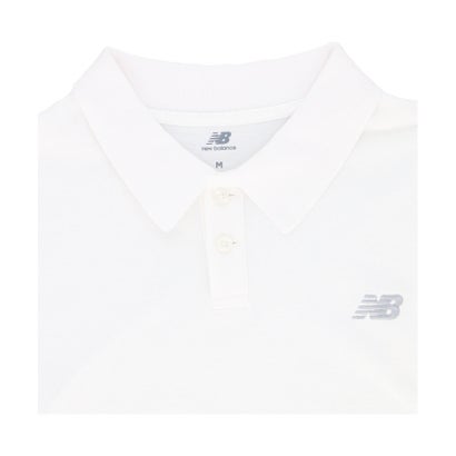 ニューバランス New Balance ニューバランス New Balance COTTON PIQUE POLO MT51519 （WT ホワイト）｜詳細画像