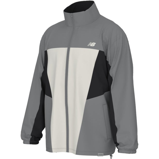 WOVEN TRACK JACKET フルジップジャケット 上着 トレーニング 吸汗速乾 リラックスフィット ハンドポケ （YST スレートグレー）