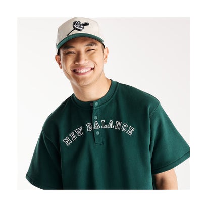ニューバランス/メンズ/大谷翔平シグネチャーヘンリーネックショートスリーブTシャツ （GREEN）｜詳細画像