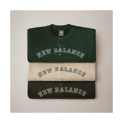 ニューバランス/メンズ/大谷翔平シグネチャーヘンリーネックショートスリーブTシャツ （BEIGE）｜詳細画像