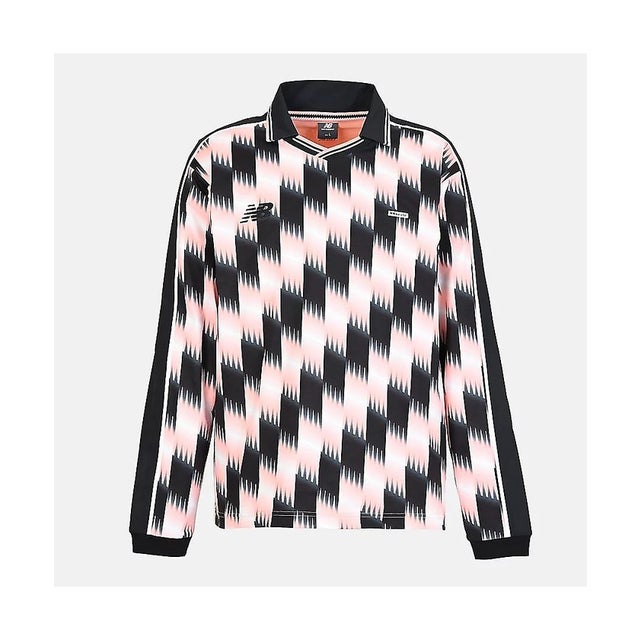 /メンズ/グラフィック ロングスリーブポロシャツ （PINK）