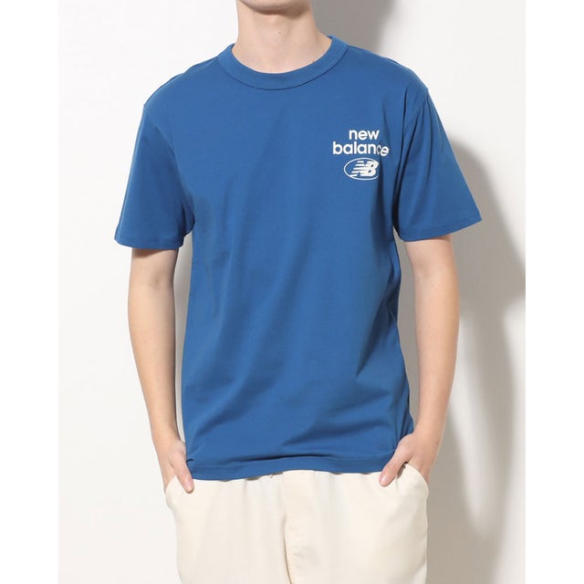 
                    メンズ 半袖Tシャツ ロゴ ショートスリーブTシャツ MT31518 （ブルー）