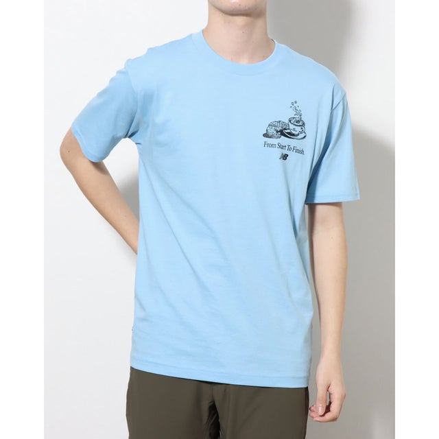 
                    メンズ 半袖Tシャツ Caf NB ショートスリーブTシャツ MT31561 （ブルー）