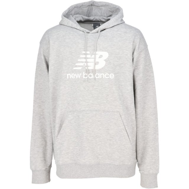 Sport Essentials Stacked Logo スウェットフーディ メンズ パーカー ロゴ シンプル フレン （AG アスレチックグレー）