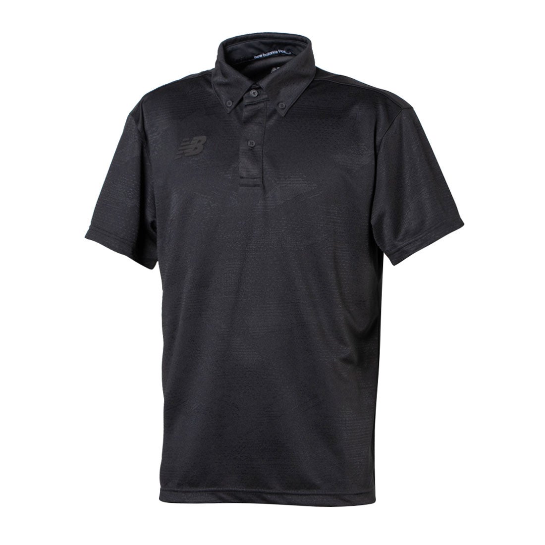 new balance ニューバランス ポロシャツ(ブラック) JMTF2313 BK カジュアルウェア -サッカーショップ【SWS】