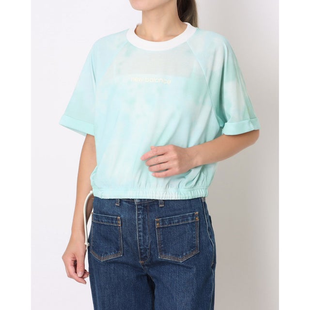 レディース 半袖Tシャツ ショートスリーブプリントTシャツ_ WT61X2EU （コズミックジェード）