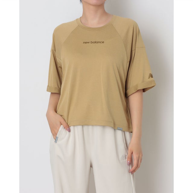 レディース 半袖機能Tシャツ NBロゴTシャツ_ WT62X2MM （クイックサンド）