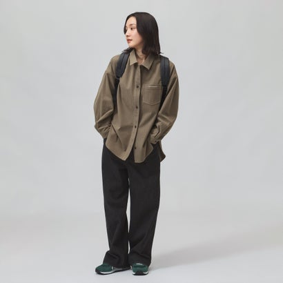 レディース ライフスタイル アウターウェア コーデュロイシャツジャケット_ WJ62675U （マッシュルーム）｜詳細画像