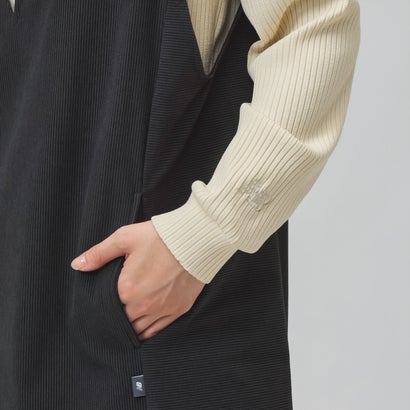 レディース ワンピース コーデュロイドレス_ WD62F568 （ブラックセメント）｜詳細画像