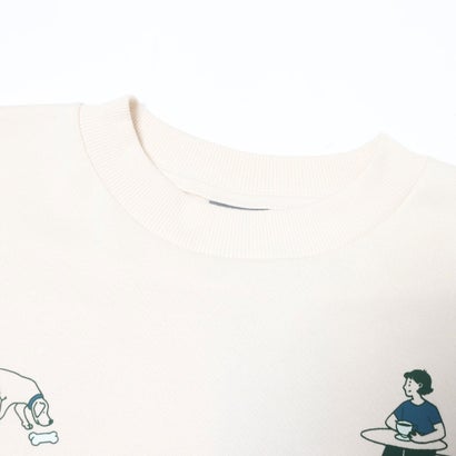 レディース スウェットトレーナー Dog At Cafe Crew Womens_ WT62O80N （リネン）｜詳細画像