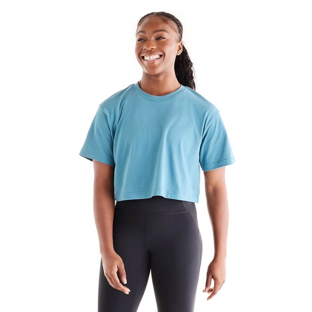 Klutch X NBクロップドバーサタイルTシャツ（Klutch X NB Cropped Versatile T-Shirt） （BIG TEAL）
