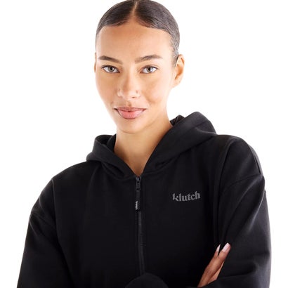 ニューバランス New Balance Klutch X NB コットンスウェットフルジップフーディ（Klutch X NB Cotton Sweat Full Zip Hoodie） （CAVIAR）｜詳細画像