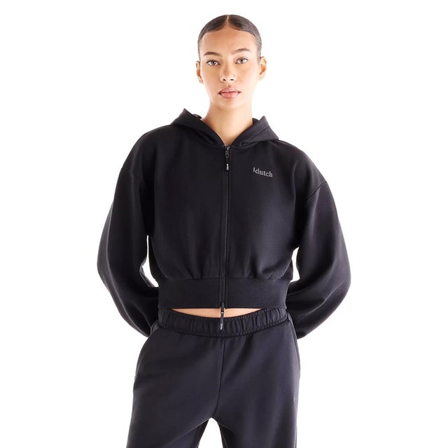 Klutch X NB コットンスウェットフルジップフーディ（Klutch X NB Cotton Sweat Full Zip Hoodie） （CAVIAR）