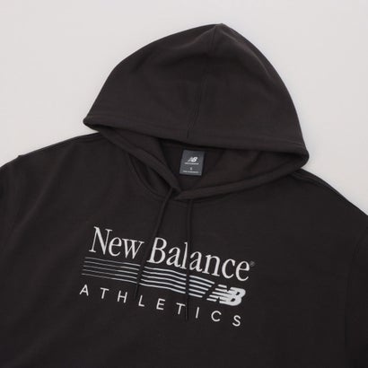 ニューバランス New Balance レディース スウェットパーカー Trackside フレンチテリーフーディ(裏毛)_ WT6288NO （ブラックセメント）｜詳細画像