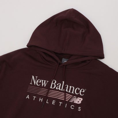 ニューバランス New Balance レディース スウェットパーカー Trackside フレンチテリーフーディ(裏毛)_ WT6288NO （チェリーレザー）｜詳細画像