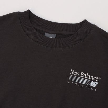 ニューバランス New Balance レディース スウェットトレーナー Trackside スウェットクルー(裏毛)_ WT62X7T4 （ブラックセメント）｜詳細画像