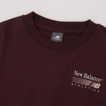 ニューバランス New Balance レディース スウェットトレーナー Trackside スウェットクルー(裏毛)_ WT62X7T4 （チェリーレザー）｜詳細画像