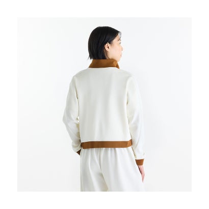 ニューバランス New Balance ニューバランス/レディス/スポーツレガシーピケクォータージップロングスリーブTシャツ （WHITE）｜詳細画像