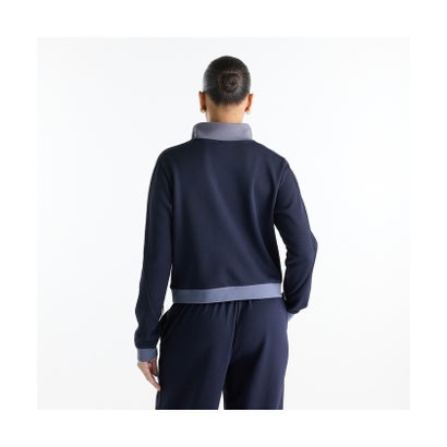 ニューバランス New Balance ニューバランス/レディス/スポーツレガシーピケクォータージップロングスリーブTシャツ （BLACK）｜詳細画像