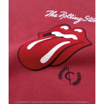 【ザ・ローリング・ストーンズxNEXCHIC】天竺フロッキープリントTシャツ(1 （レッド）｜詳細画像